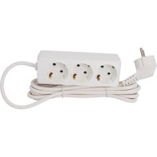 Удлинитель 3гн. 3м с заземл. 10А IP20 2.2кВт ПВС Союз 481S- 9303